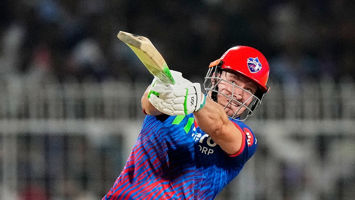Delhi Capitals' David Miller plays a shot during the Indian Premier League cricket match between Delhi Capitals and Kolkata Knight Riders, in Kolkata , India, Sunday, May 24, 2026.  - AP Photo/Bikas Das