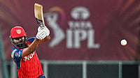 | Photo: AP : Punjab Kings' captain Shreyas Iyer plays a shot during the Indian Premier League cricket match between Lucknow Super Giants and Punjab Kings, in Lucknow.