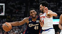 Cavs 108-121 Knicks, NBA 2026 Playoffs: Brunson Stars As New York Move Within One Game From First Finals Appearance AP/Sue Ogrocki : Cleveland Cavaliers guard Donovan Mitchell (45) controls the ball against New York Knicks guard Landry Shamet (44) during the second half of Game 3 in the Eastern Conference finals NBA basketball playoffs series in Cleveland.
