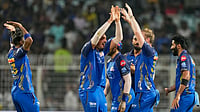 MI Vs RR LIVE Score, IPL 2026: Hardik Pandya Wins Toss, Opts To Bowl First AP Photo : Mumbai Indians' Allah Gazanfar, centre, celebrates with teammates the wicket of Kolkata Knight Riders' Rovman Powell during the Indian Premier League cricket match between Kolkata Knight Riders and Mumbai Indians.