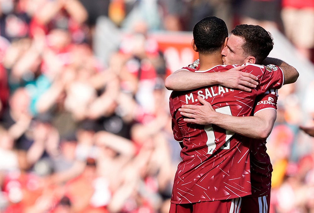 Salah and Robertson last dance Anfield
