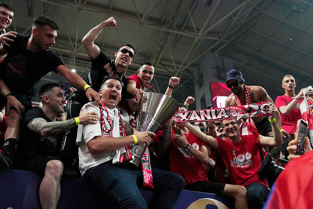 Euroleague final basketball match: Olympiacos vs Real Madrid