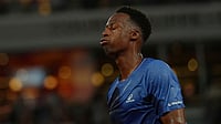 French Open 2026: Gael Monfils’ Roland Garros Farewell Ends in Heartbreaking First-Round Loss AP Photo/Aurelien Morissard : Gael Monfils of France reacts as he plays against Hugo Gaston of France during their first round men's singles tennis match at the French Open tennis tournament in Paris, Monday, May 25, 2026.
