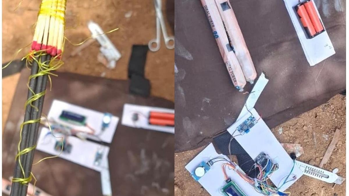 Bengaluru police found not only gelatin sticks, but also an electronic circuit and equipment suspected to be meant for connecting detonators, on the route that was to be taken by the convoy of Prime Minister Narendra Modi.  - The Hindu