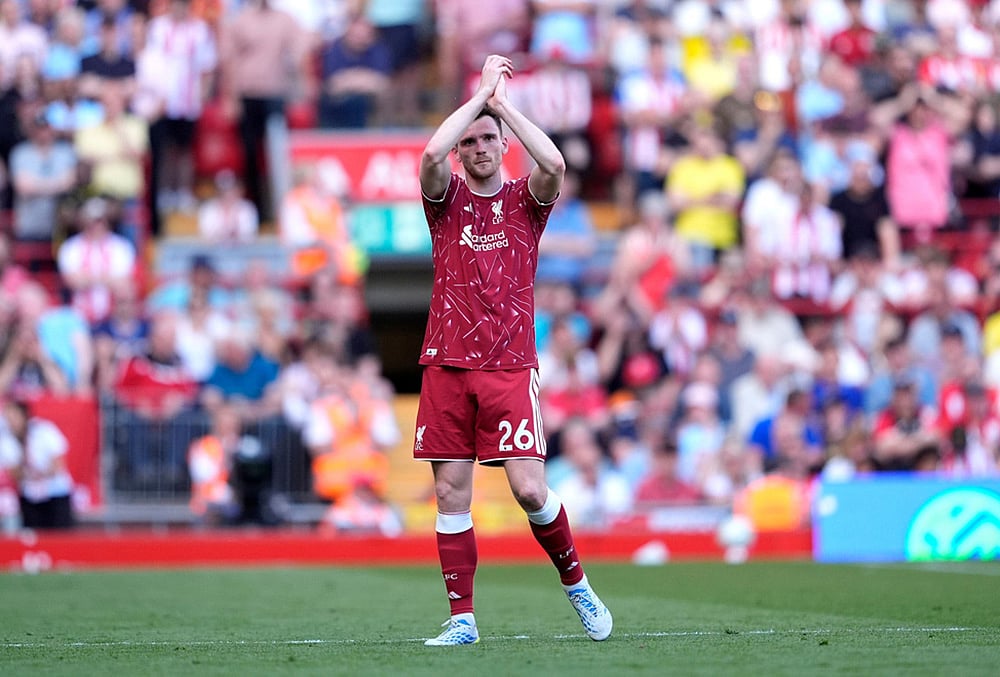 Andy Robertson Anfield goodbye pictures
