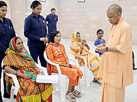CM Yogi attending to people's grievances at Janta Darshan