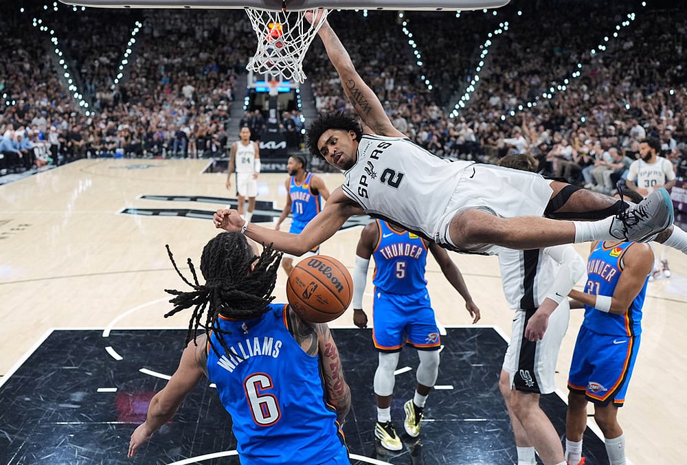 spurs vs thunder nba 2026 playoffs western conference finals game 4 highlights-Dylan Harper