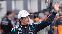 Christinne Muschi/The Canadian Press via AP : Mercedes driver Kimi Antonelli, of Italy, waves to the crowd after qualifying at the F1 Canadian Grand Prix auto race in Montreal.