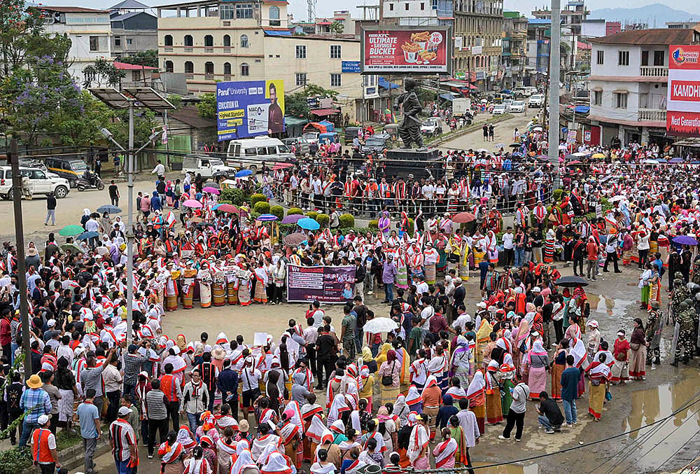 Protest rally in Manipur