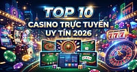 Top 10 casino trực tuyến uy tín | Trang web casino online tốt nhất