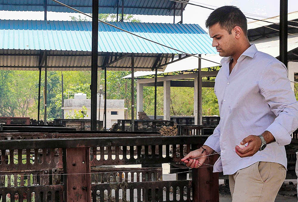 Twisha Sharma’s brother performs asthi rituals in Bhopal