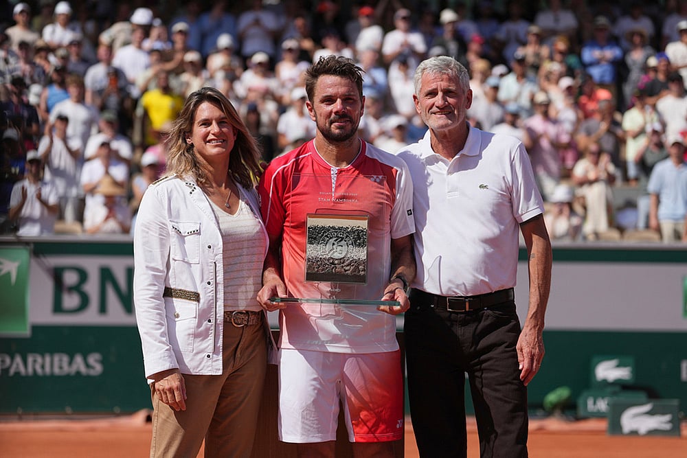 French Open Tennis: Jesper De Jong vs Stan Wawrinka