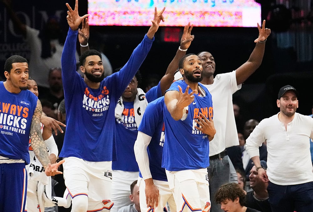 Cavaliers Vs Knicks NBA Eastern Conference Finals Game 4 photos