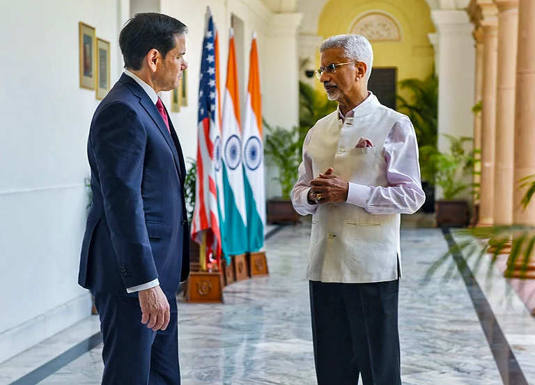 External Affairs Minister S Jaishankar during a meeting with US Secretary of State Marco Rubio, in New Delhi. - PTI
