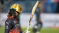 Ap Photo : Royal Challengers Bengaluru's captain Rajat Patidar acknowledges the applause from the crowd as he leaves the field at the end of their innings during the Indian Premier League cricket match between Gujarat Titans and Royal Challengers Bengaluru in Dharamshala.