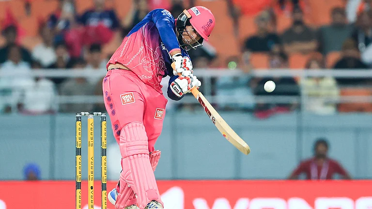 Vaibhav Sooryavanshi blasts 97 runs off just 29 balls against SRH in IPL 2026 Eliminator on May 27. - X/IPL