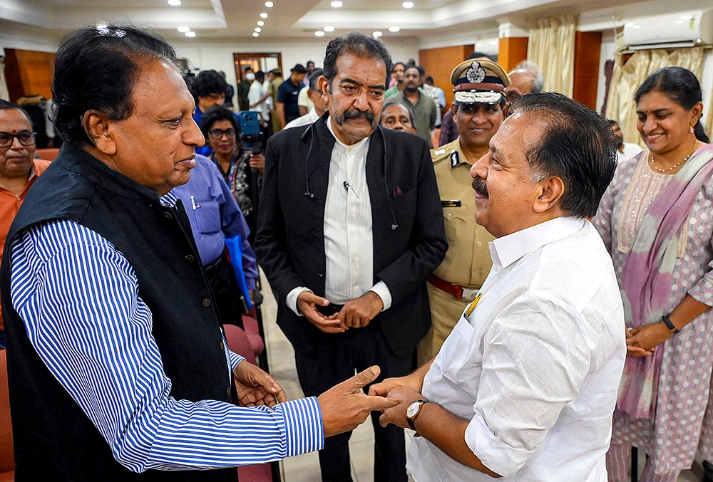 Ramesh Chennithala at an event