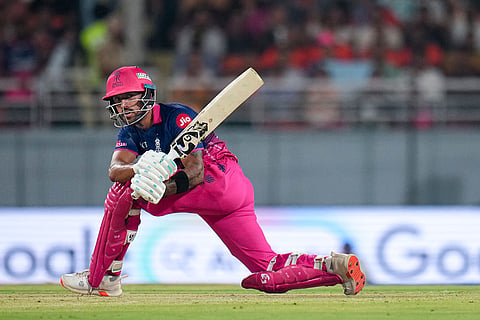 Rajasthan Royals' Dhruv Jurel during the Indian Premier League (IPL) 2026 T20 Eliminator cricket match between Rajasthan Royals and Sunrisers Hyderabad, in New Chandigarh.
