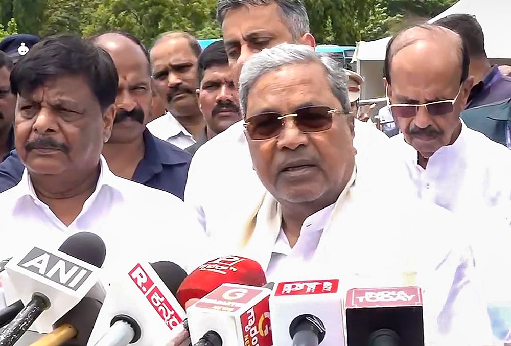 CM Siddaramaiah addresses media