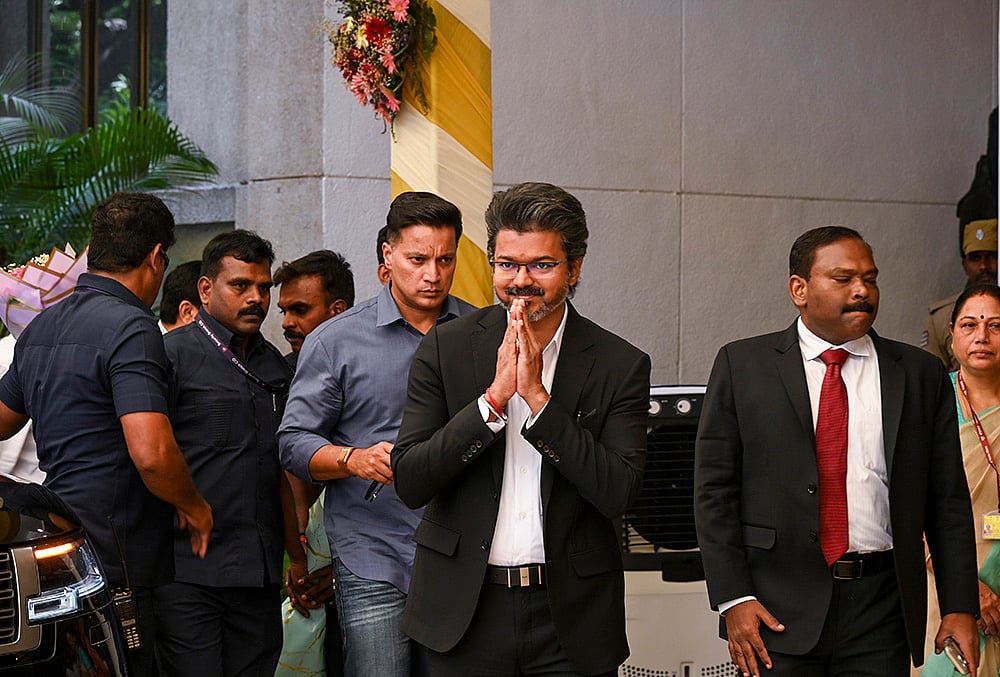TN CM Vijay in Delhi