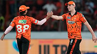 SRH Vs RR Toss Update, IPL Eliminator: Sunrisers Hyderabad Opt To Bowl First – Checking Playing XIs | Photo: AP/Mahesh Kumar A. : Sunrisers Hyderabad’s captain Pat Cummins, right and Nitish Kumar Reddy celebrate the win over Royal Challengers Bengaluru during the Indian Premier League cricket match between Sunrisers Hyderabad and Royal Challengers Bengaluru in Hyderabad, India, Friday, May 22, 2026.