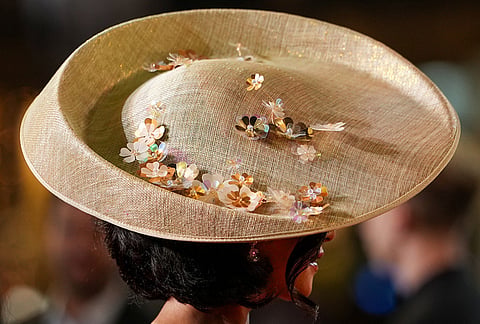 Cannes 2026 Playful fashion details light up the red carpet photos-
A woman wearing a hat walks on the red carpet at the premiere of the film 'Paper Tiger' at the 79th international film festival, Cannes, southern France.