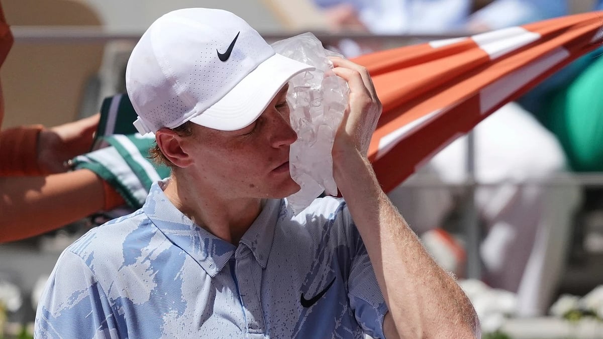 Sinner had also struggled in the heat at the Australian Open against Eliot Spizzirri in January. - AP