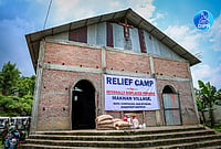 | Photo: DIPR via PTI  : A relief camp for internally displaced persons at Makhan village, in Kangpokpi district, Manipur. Four suspects have been arrested in connection with the kidnapping of six Naga civilians.