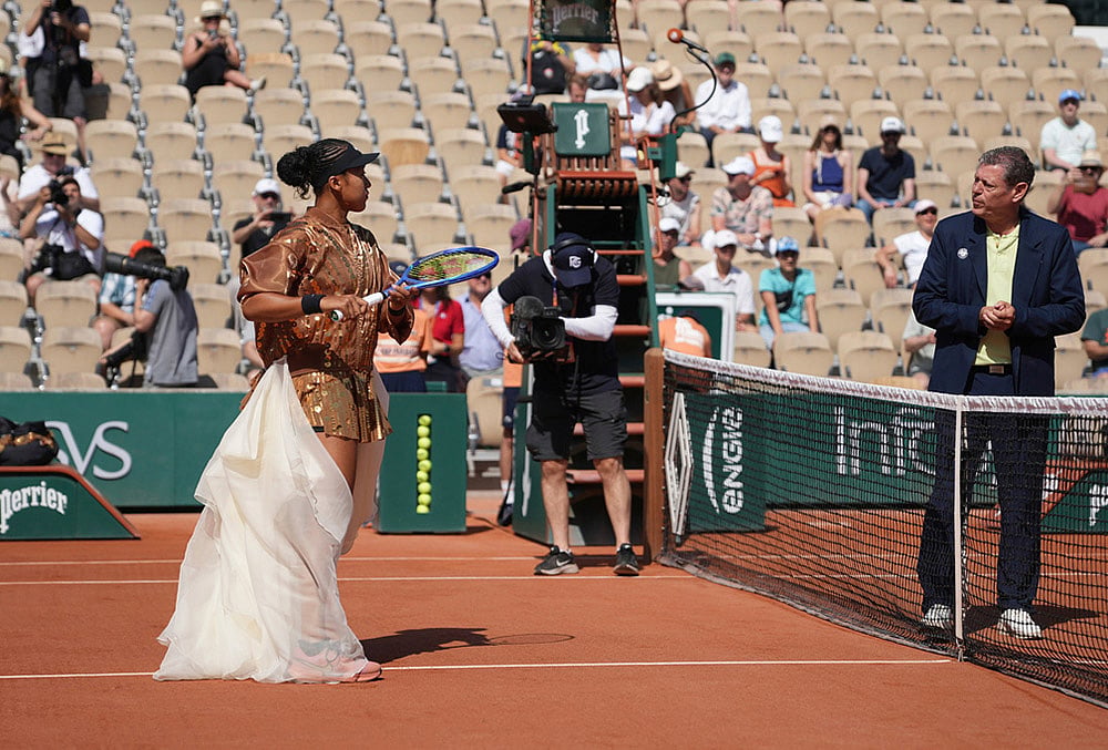 Naomi Osaka dress style at the french open 2026