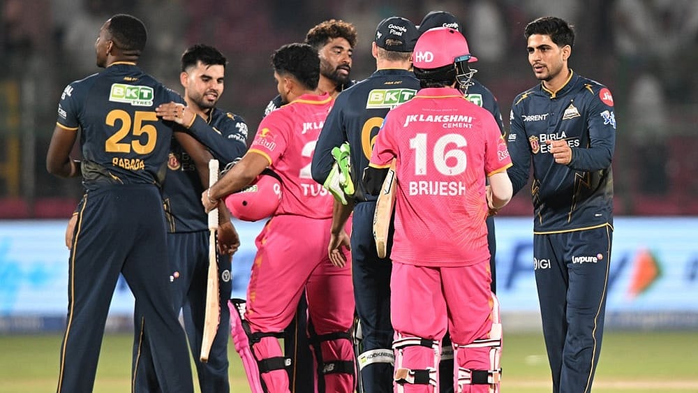 Rain could play a spoilsport in GT vs RR Qualifier 2 at the Mullanpur Cricket Stadium on Friday, May 29. - | Photo: AP
