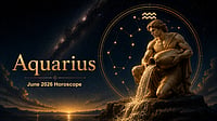 Aquarius June 2026 Horoscope: Career Caution, Academic Progress, Financial Awareness & Health Care Aquarius Monthly Horoscope for June 2026