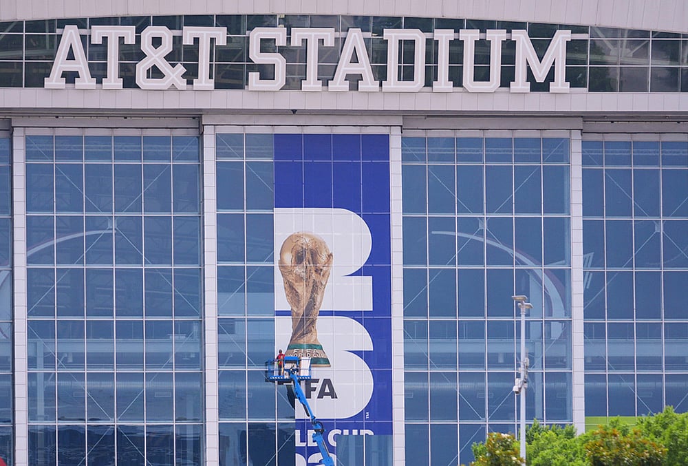 AT&T Stadium World Cup preparation photos
