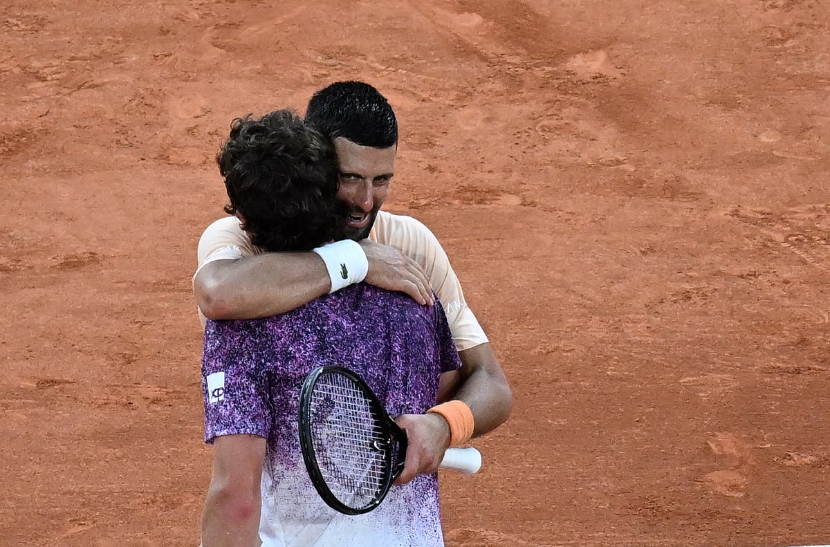French Open Tennis Tournament: Joao Fonseca vs Novak Djokovic