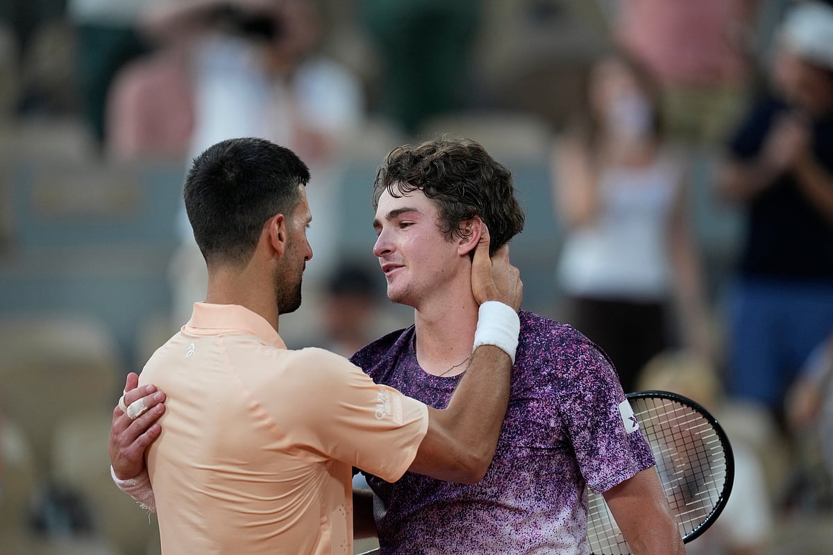 French Open Tennis Tournament: Joao Fonseca vs Novak Djokovic