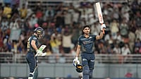 IPL Dispatch: Gill's Method Trumps Over Sooryavanshi's Youthful Exuberance; Sudharsan Hit Wicket Again AP Photo : Gujarat Titans' captain Shubman Gill celebrates his century during the Indian Premier League cricket match between Gujarat Titans and Rajasthan Royals in New Chandigarh.
