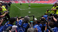 AP/Andreea Alexandru : The UEFA Champions League trophy.