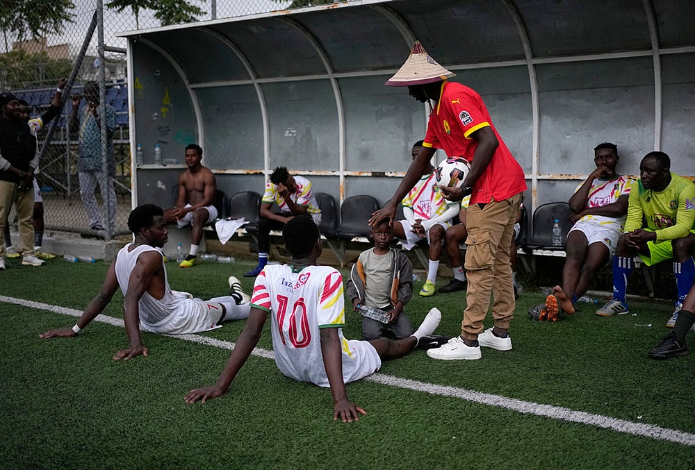Athens migrant football tournament-