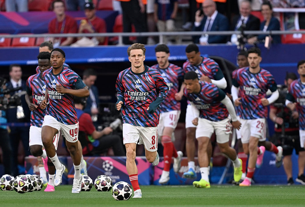 PSG vs Arsenal UEFA Champions League final Puskás Aréna