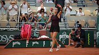 | Photo: AP/Aurelien Morissard : Aryna Sabalenka of Belarus celebrates after winning the second round women’s singles tennis match against Elsa Jacquemot of France at the French Open tennis tournament in Paris, Thursday, May 28, 2026.