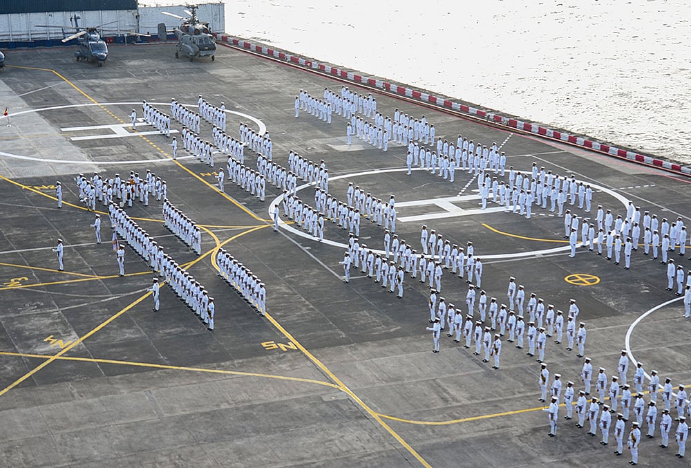 Ceremonial parade for change in command of FOC-IN-C