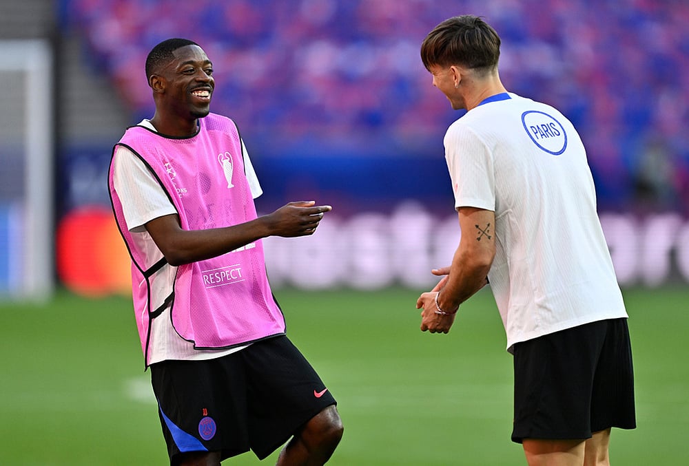 Arsenal vs PSG Champions League final training