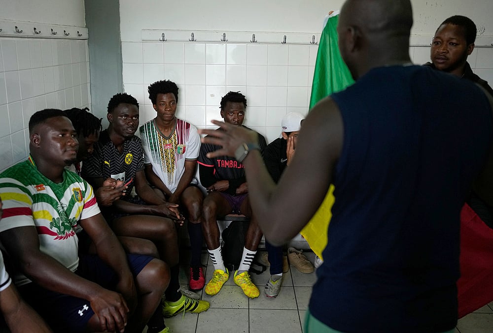 Athens migrant football tournament-