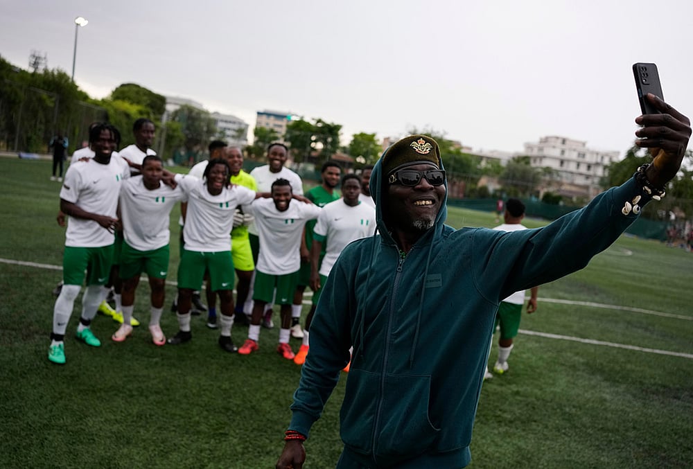 Athens migrant football tournament-