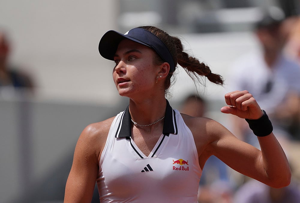 Naomi Osaka vs Iva Jovic French Open tennis tournament 2026 highlights