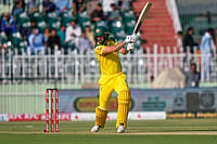 Pakistan Vs Australia LIVE Score, 1st ODI: Mihas Gets Three Wickets; Renshaw, Short At Crease | AUS 72/4 (16) | Photo: AP/Anjum Naveed : Australia’s Matthew Short bats during the first One Day International cricket match between Pakistan and Australia, in Rawalpindi, Pakistan, Saturday, May 30, 2026.