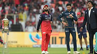 RCB Vs GT, IPL 2026 Final Toss Update: Gujarat Titans To Bat First Against Royal Challengers Bengaluru In Ahmedabad PTI : Royal Challengers Bengaluru's captain Rajat Patidar, center left, tosses the coin for the toss as Gujarat Titans' captain Shubman Gill watches during the Indian Premier League final cricket match between Gujarat Titans and Royal Challengers Bengaluru in Ahmedabad, India, Sunday, May 31, 2026