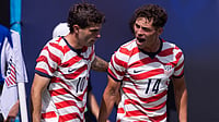 | Photo: AP/Scott Kinser : United States forward Christian Pulisic (10) celebrates with midfielder Sebastian Berhalter (14) after scoring in the first half against Senegal in an international friendly soccer match Sunday, May 31, 2026, in Charlotte, N.C. (
