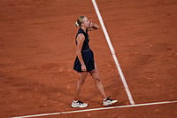 Coco Gauff Vs Anastasia Potapova, French Open 2026: American's Title Defence Ends In Spectacular Fashion | Photo: AP/Christophe Ena : Anastasia Potapova of Austria celebrates winning the third round women's singles tennis match against Coco Gauff of the U.S. at the French Open tennis tournament in Paris.