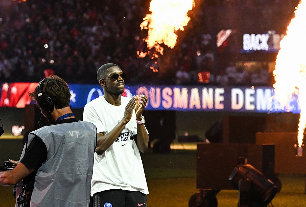 PSG UEFA Champions League 2025-26 Trophy Parade Paris in Pics-Ousmane Dembele