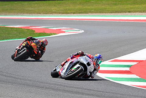 Toprak Razgatlioglu is seen during Stop 7 of the MotoGP World Championship in Italy, Mugello on May 31, 2026.